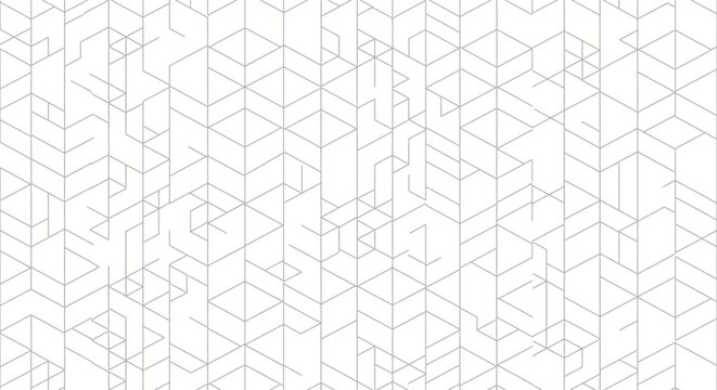 Abstract Geometric Pattern - White and Grey Seamless Diagonal Lines Background