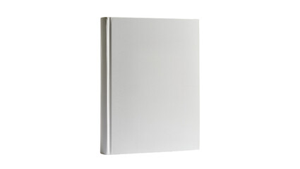 Fototapeta premium Isolated blank book cover mockup standing vertically, ready for professional design presentation