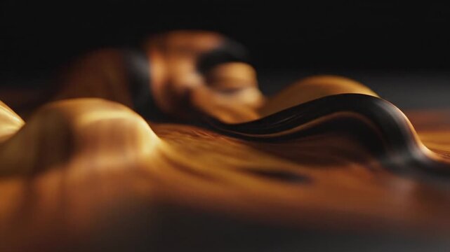 Fluid dynamics art display studio space abstract content creative environment close-up view visual texture exploration