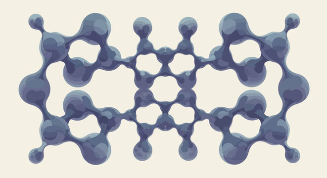 Polycyclic Aromatic Hydrocarbon Molecule Abstract Structure