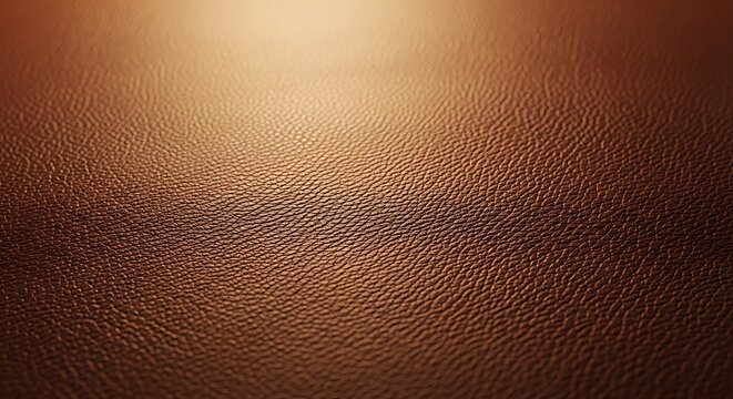 Close-up texture of rich brown leather with subtle lighting and shallow depth of field
