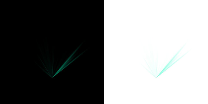 Abstract Teal Spiky V Shape Graphic Elements Glowing Energy Burst Design for Digital Motion Graphics and Visual Effects
