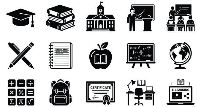 Prohibited items and restricted objects vector illustration set in flat design style