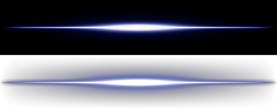 Glowing Blue Horizontal Light Streaks Abstract Background for Futuristic Technology and Digital Energy Concepts