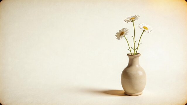 White daisies in a vase