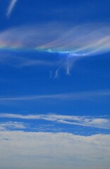 Fototapeta premium Early afternoon Cirrus Cloud Rainbow 