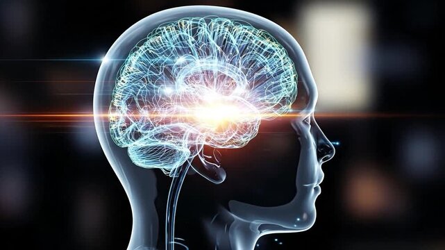 Digital Human Brain Concept with Neural Network Connections for Artificial Intelligence and Cognitive Computing Technology