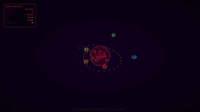 A digital Organoid Growth Monitoring interface displays three distinct phases of cellular culture development using minimalist graphic vectors and data points on a dark background display panel