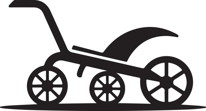 Stroller, baby cart, pram icon, vector stroller, baby carriage
