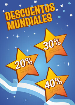 Descuentos mundiales 20 30 40% de Decuento set de iconos promo sale. ai