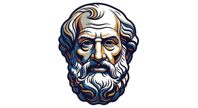 Socrates Philosopher Vector Portrait