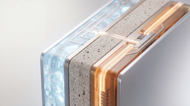 Layered solid-state battery architecture storing concentrated clean energy