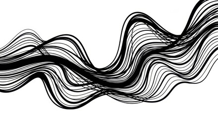 Fototapeta premium Abstract Wavy Line Pattern