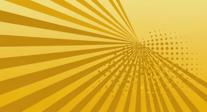 Dynamic Yellow Sunburst Graphic