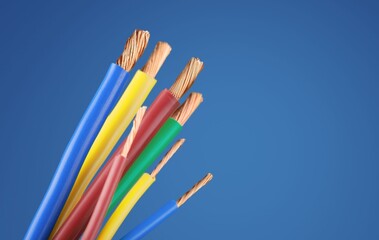 Colorful power copper electrical wire © BillionPhotos.com