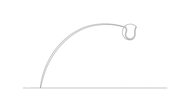 Tennis Ball Arc Trajectory
