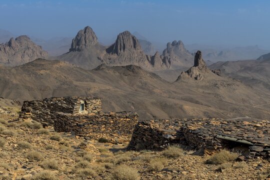 Water system on top of Assekrem, Tamanrasset, Hoggar mountains, Algeria