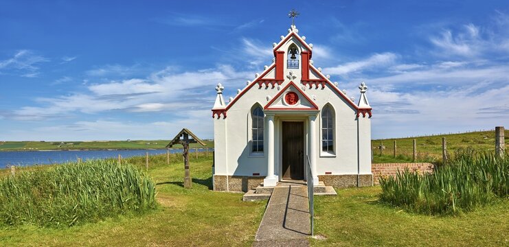 The Italian Chapel, a Catholic chapel, Lamb Holm, Orkney, Scotland, United Kingdom