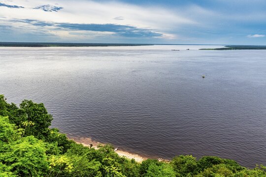 Overlook over the amazon river. Manaus, Amazonas state, Brazil