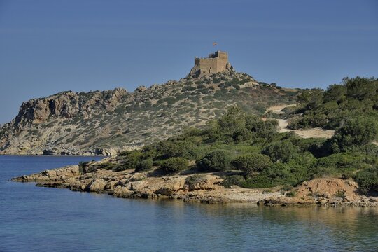 Cabrera Castle, Parque Nacional de Cabrera, Cabrera National Park, Cabrera Archipelago, Majorca, Balearic Islands, Spain