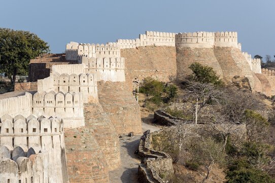 Walls of Kumbhalgarh Fort, Rajasthan, India