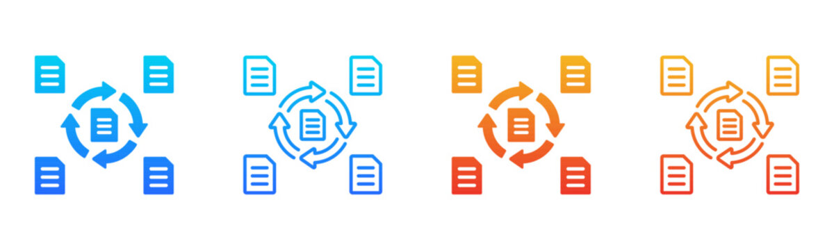 Recurring Tasks icon sheet multiple style collection