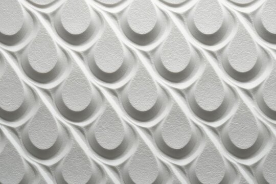 Elegant White Textured Tear Drop Pattern for Design Uses