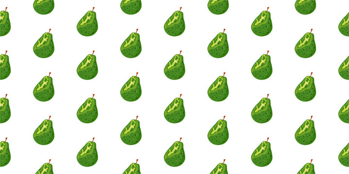 Avocado seamless pattern background. avocado pattern illustration. Pattern of avocado slice seamless background vector illustration. Avocado wallpaper