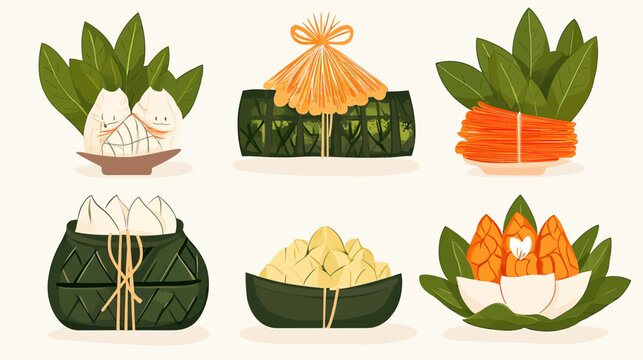 Assorted traditional Japanese New Year foods with decorative presentations