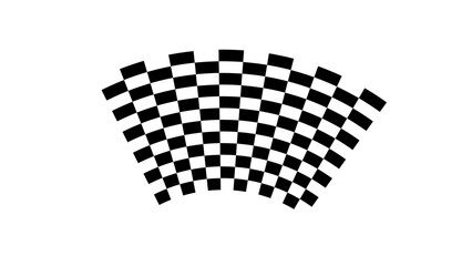 Fototapeta premium Black and white checkered racing flag