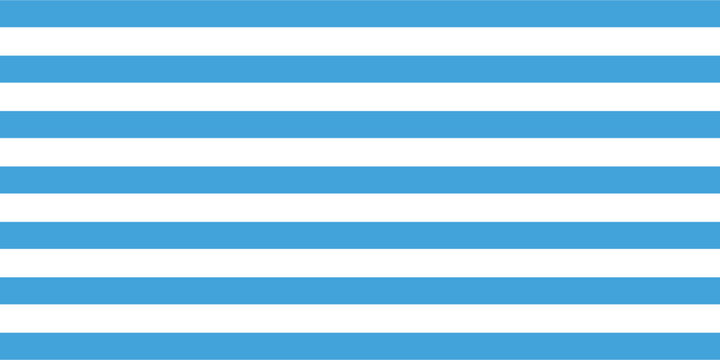 Abstract minimalist background with a classic horizontal striped pattern. Seamless geometric backdrop featuring bright light blue, cyan, and clean white parallel lines