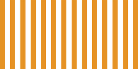 Abstract minimalist background with a classic vertical striped pattern. Seamless geometric backdrop featuring bright orange-yellow and clean white parallel lines © gdtg