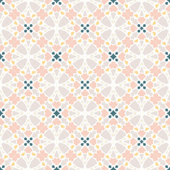 Fototapeta premium Patrón sin costuras Original. Colores. Formas. Estampa. Textura. Fondo. Caleidoscopio. Simétrico. Infinito