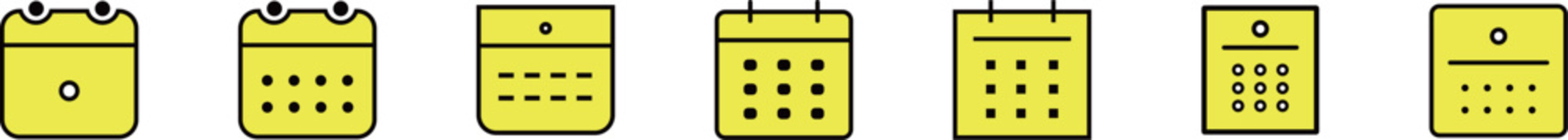 カレンダー アイコン / Calendar Icon &ndash; 日付・スケジュール・予定管理デザイン