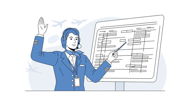 Air Traffic Controller Directing Flights