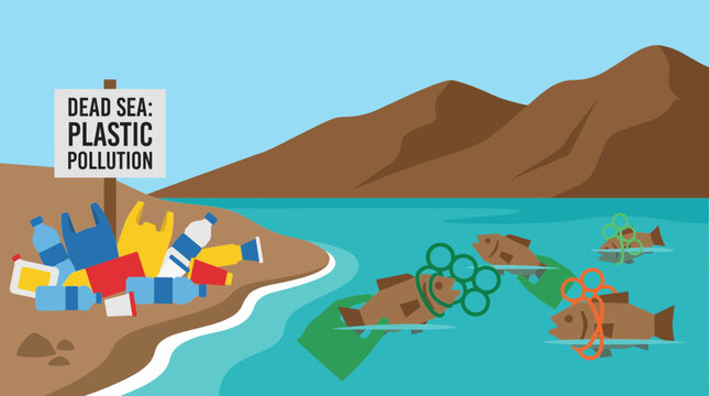 Dead Sea Life Affected by Plastic Trash
