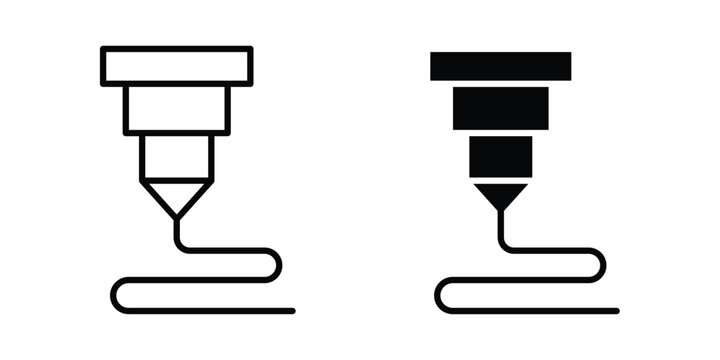3D printer icon graphic design symbols vector illustration