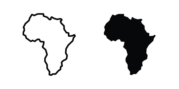 africa map icon graphic design symbols vector illustration