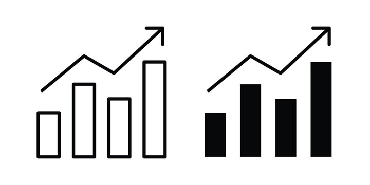 Business growth icon graphic design symbols vector illustration