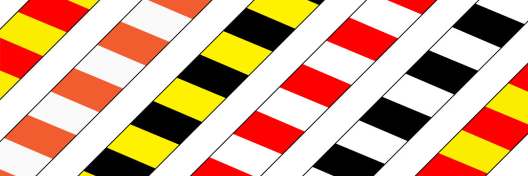 Signs for marking obstacles and dangerous locations, Safety Warning Hazard Floor Tape.