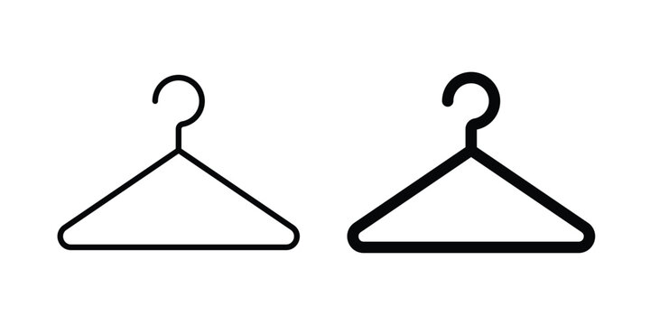 Clothes hanger icon graphic design symbols vector illustration