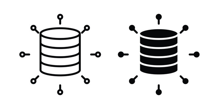 Data aggregation icon graphic design symbols vector illustration