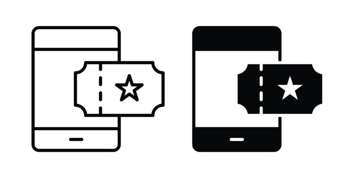 Eticket icon graphic design symbols vector illustration