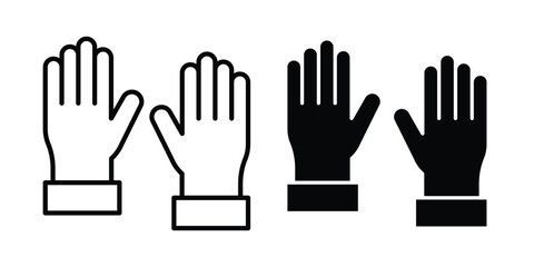 Fototapeta premium Gloves icon graphic design symbols vector illustration