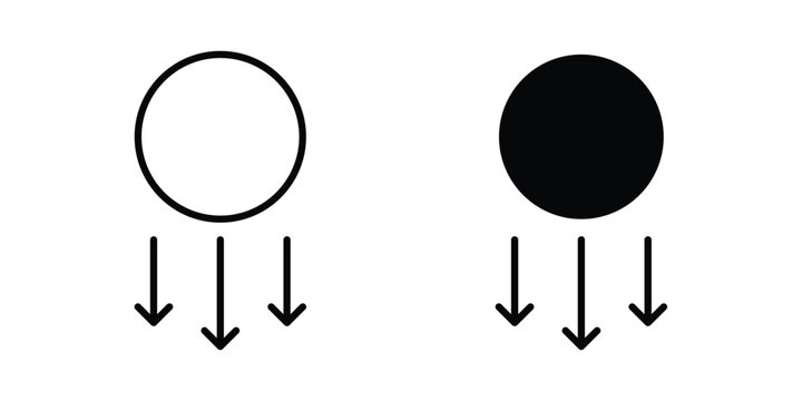 Gravity icon graphic design symbols vector illustration