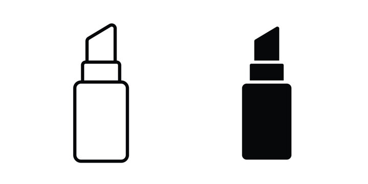 Lipstick icon graphic design symbols vector illustration