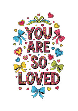 Colorful Greeting Card with a Heartfelt Message