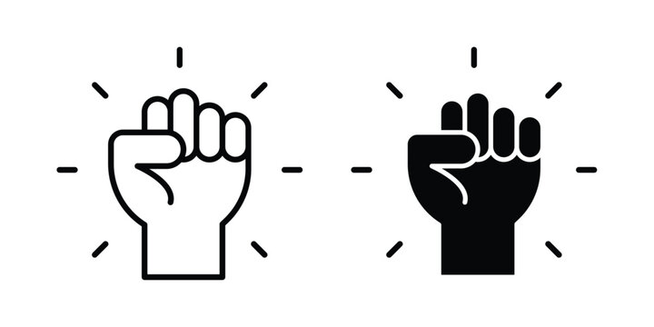 Rebellion icon graphic design symbols vector illustration