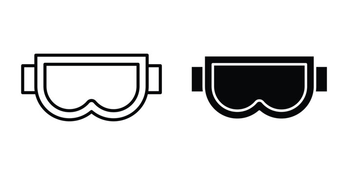 Safety glasses icon graphic design symbols vector illustration