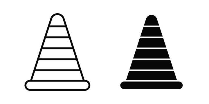 Traffic Cone icon graphic design symbols vector illustration